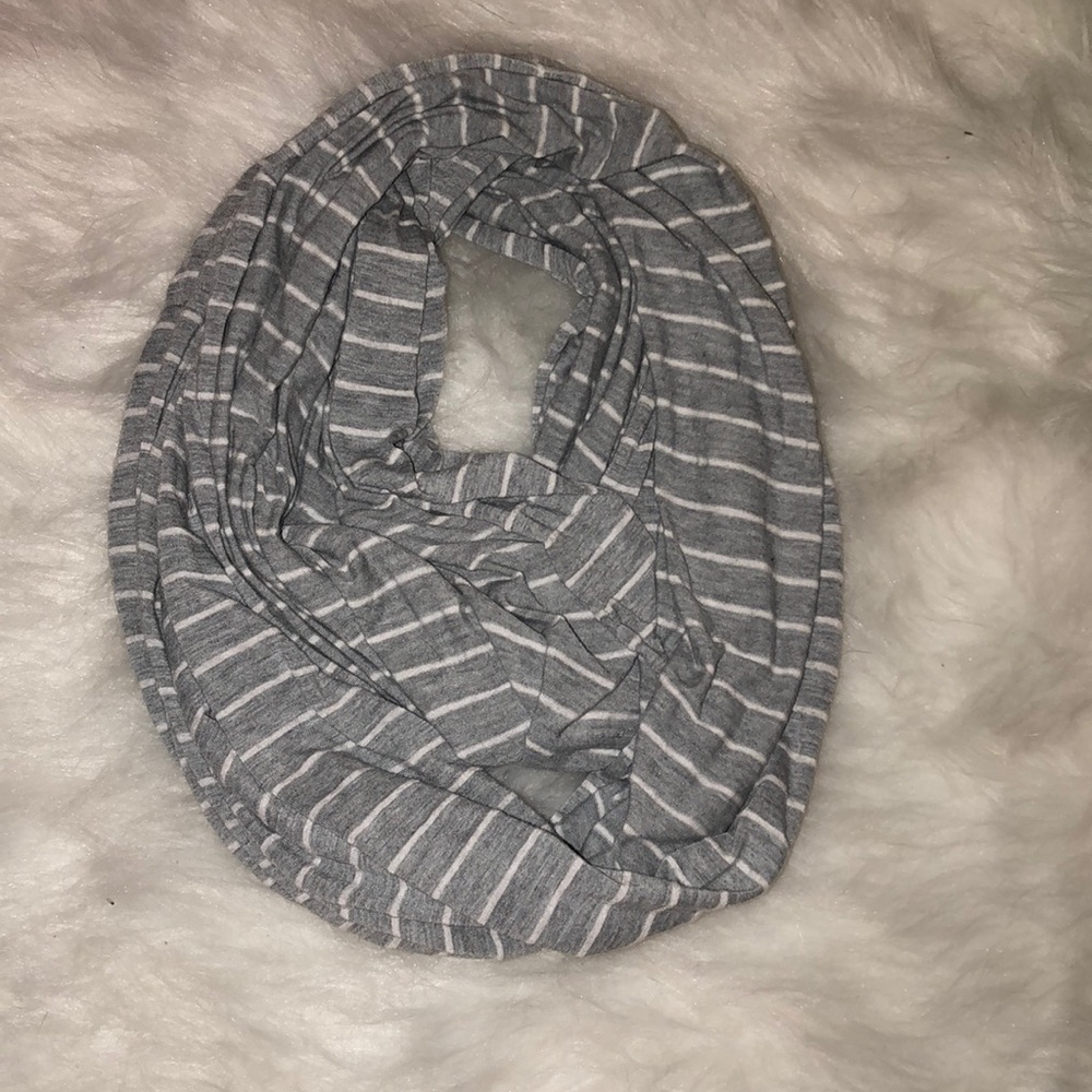 Grey infinity scarf